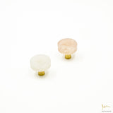 CRYSTAL KNOB - WHITE