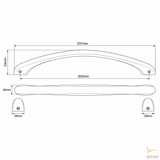 1030 SOLID BRASS DOOR PULL