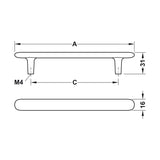 H2135 CABINET HANDLE - GOLD