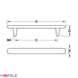 H2135 CABINET HANDLE - SATIN NICKEL