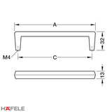 H2585 CABINET HANDLE