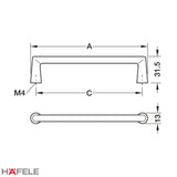 H2565 CABINET HANDLE