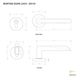 AK MORTISE DOOR LOCK SET - DS130