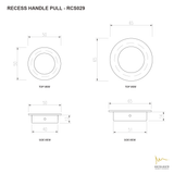 RCS029 -ROUND RECESSED PULL