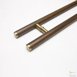 CDP01 WALNUT WOOD DOOR PULL / L900MM ( DOULE SIDED)