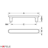 H2320 CABINET HANDLE - SATIN NICKEL