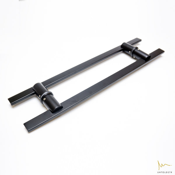 CDP CROSSBOW STAINLESS STEEL DOOR PULL / L600MM - BLACK