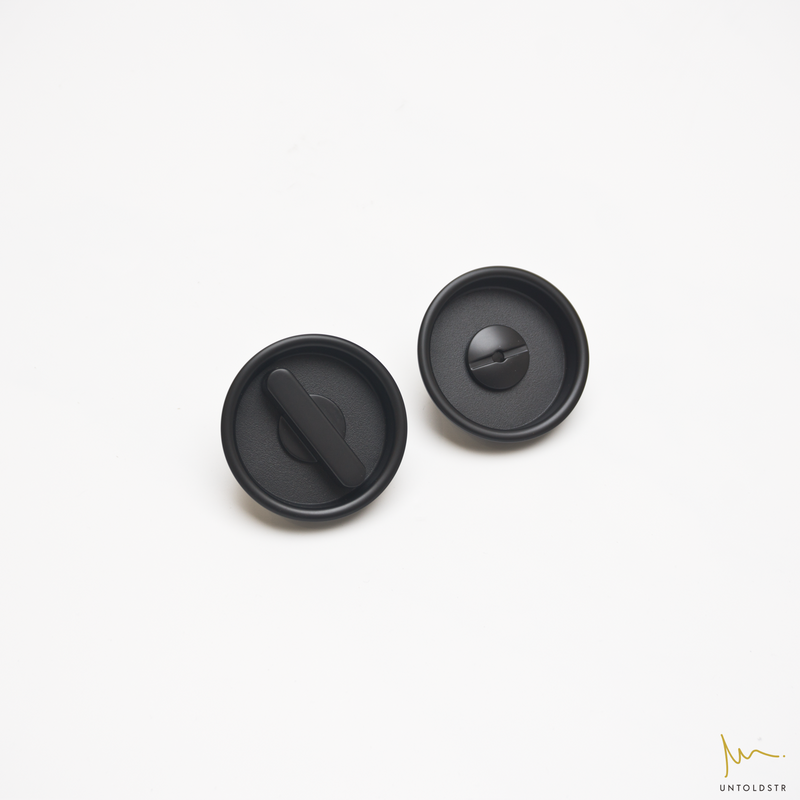 SDP002 SLIDING DOOR RECESS PULL WITH COINLOCK - ROUND (39MM)