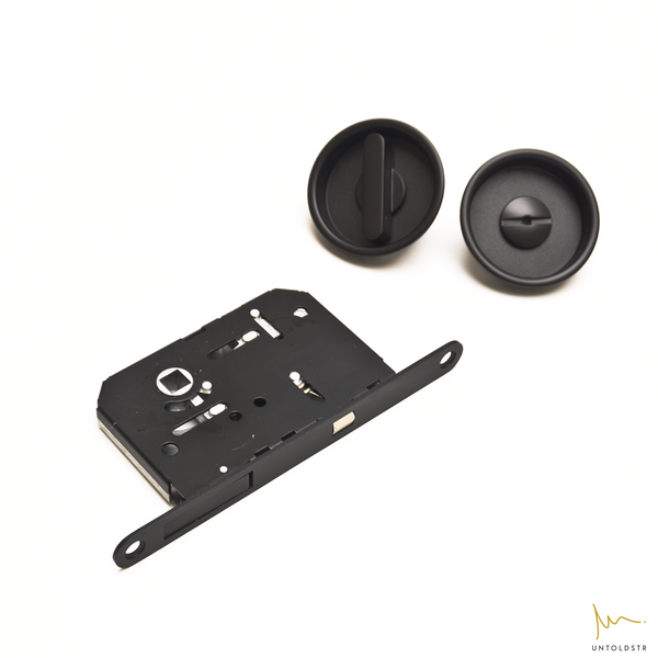 SDP002 SLIDING DOOR RECESS PULL WITH COINLOCK - ROUND (39MM)
