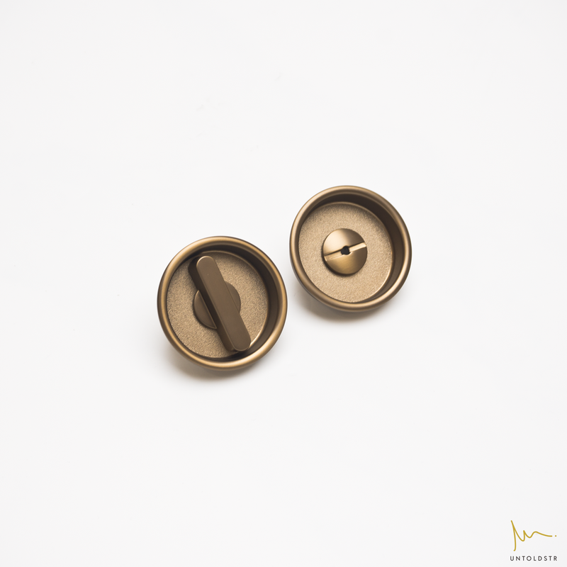 SDP002 SLIDING DOOR RECESS PULL WITH COINLOCK - ROUND (39MM)