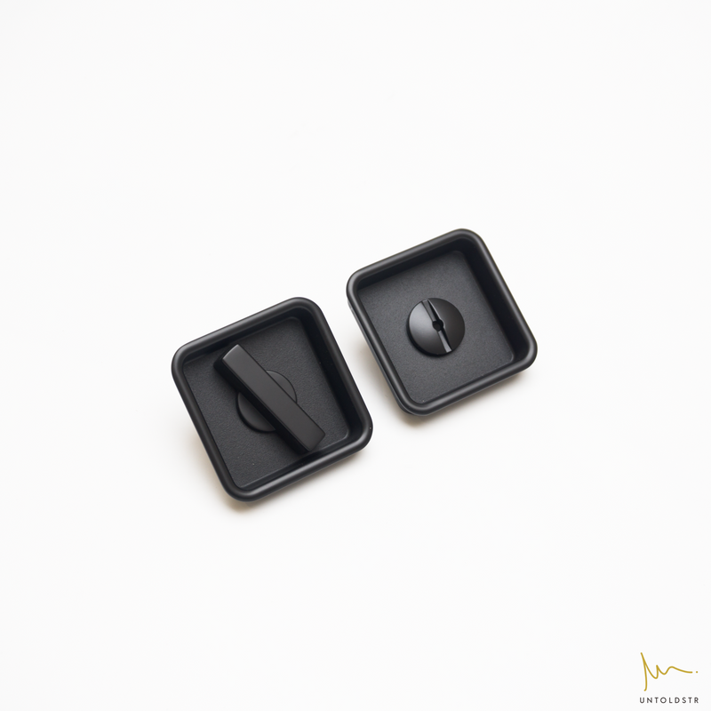 SDP003 SLIDING DOOR RECESS PULL WITH COINLOCK - SQUARE (39MM)
