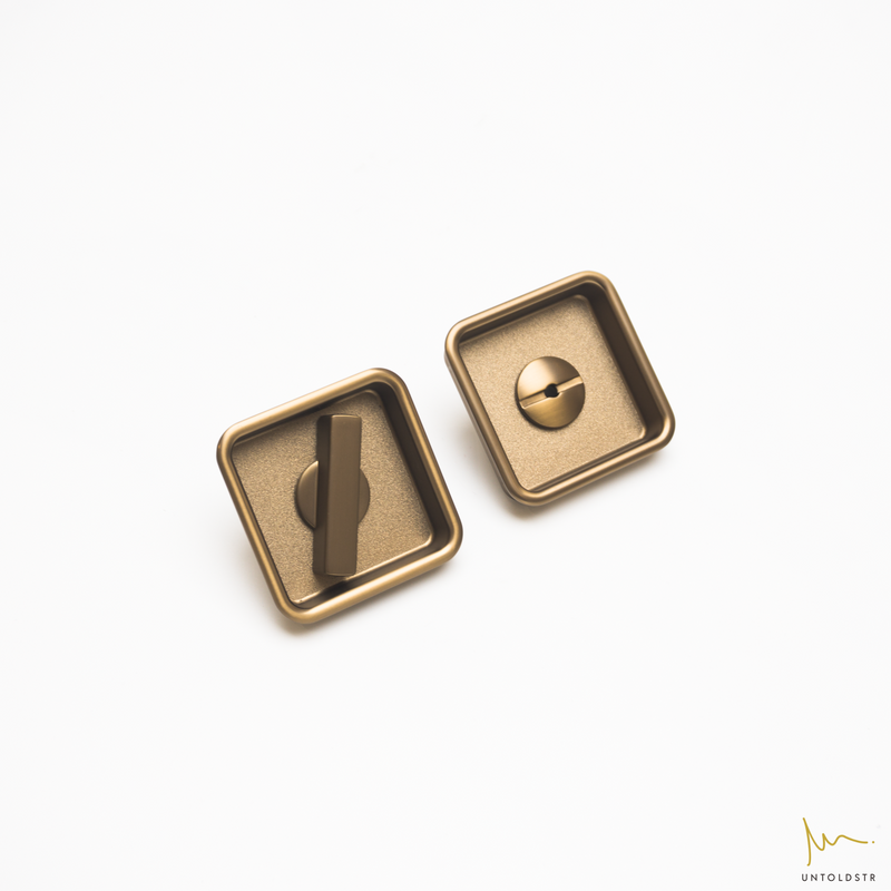SDP003 SLIDING DOOR RECESS PULL WITH COINLOCK - SQUARE (39MM)