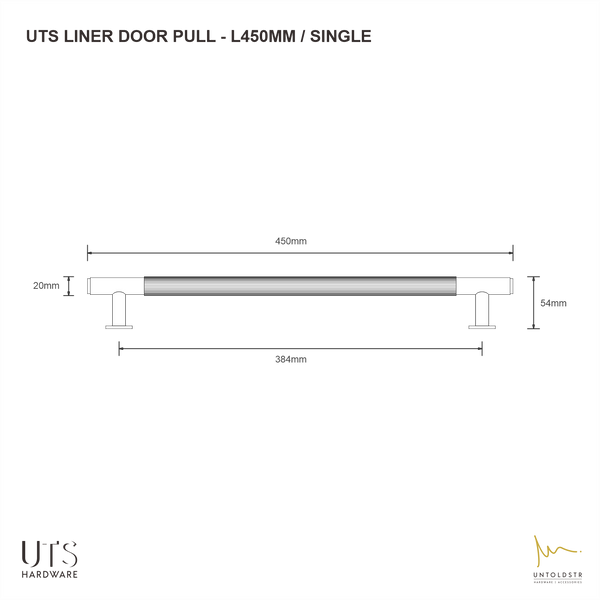 UTS LINER DOOR PULL L450MM - (SINGLE SIDE)