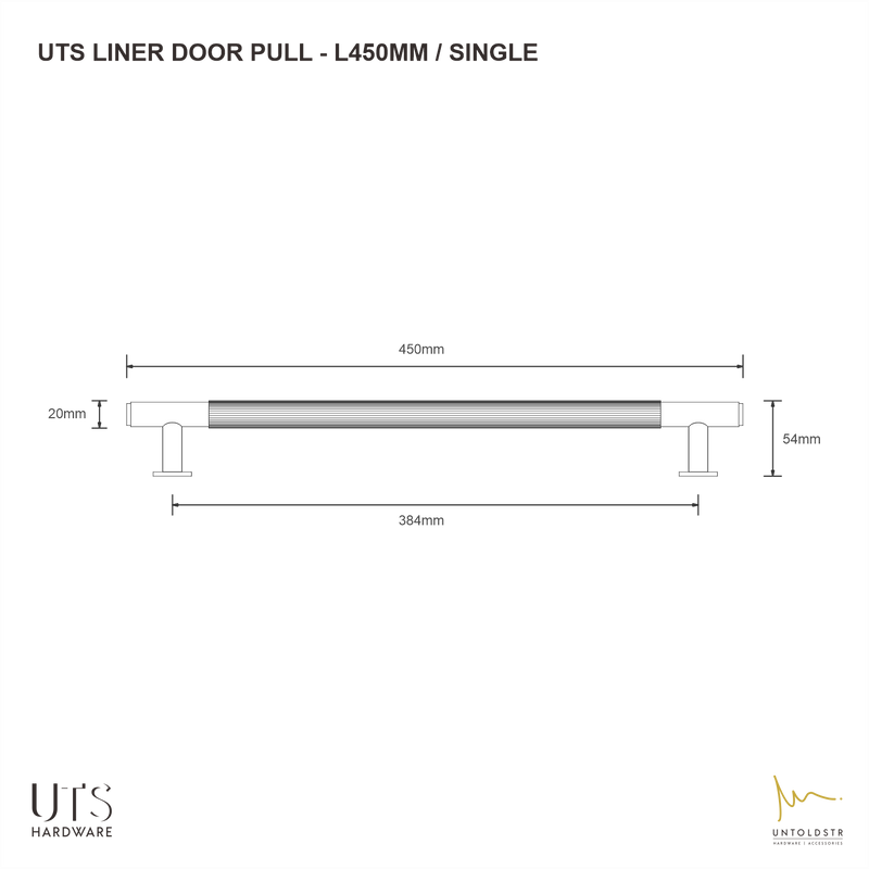 UTS LINER DOOR PULL L450MM - (SINGLE SIDE)