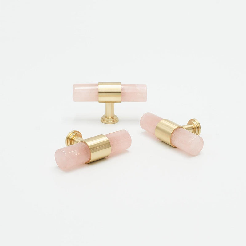 CRYSTAL T-KNOB - PINK