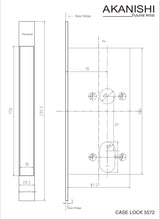 AK MORTISE DOOR LOCK SET - DS110